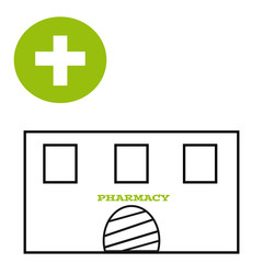 Obraz premium Pharmacy on white background