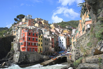 Fototapeta na wymiar Historic Rio Maggiore in Cinque Terre, Italy