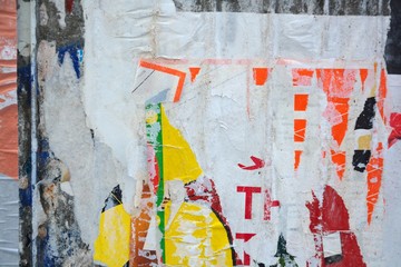 Fototapeta premium Torn posters