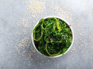 Japanese seaweed salad © mariashumova
