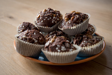 chocolat cake and cupcakes