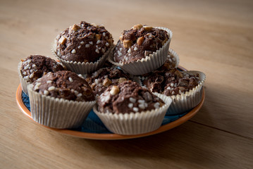 chocolat cake and cupcakes