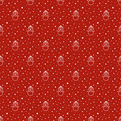 seamless new year pattern and background vector illustration