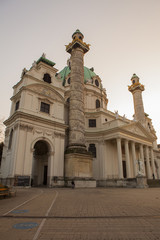 Fototapeta na wymiar Karlskirche - Vienna - Austria