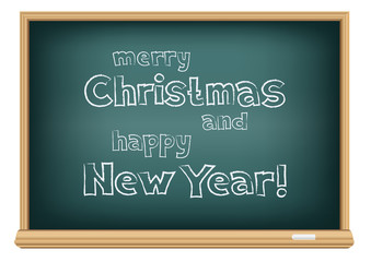 Obraz premium blackboard merry Christmas
