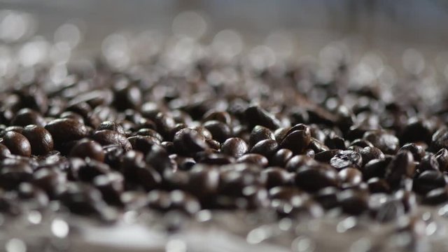 Footage of aromatic coffee beans