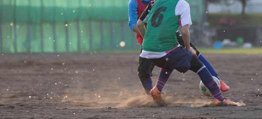 サッカー　フットボール © makieni