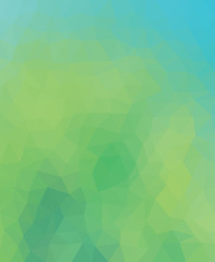 Blue and green triangle.