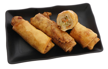 Chinese food. Vegetable spring rolls