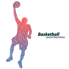 Basketball player of the triangles.