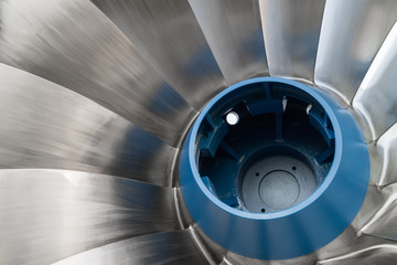 Shiny Francis Hydro Turbine - obrazy, fototapety, plakaty