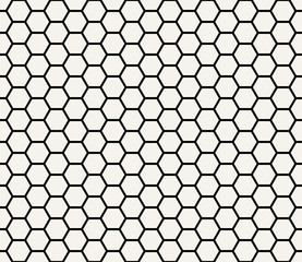 hexagon geometric black and white graphic pattern