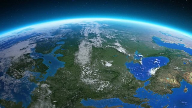 Earth seen from space. Europe.