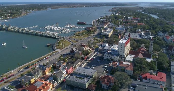 Stock video St Augustine Florida a tourist destination
