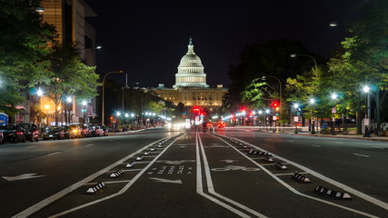 WASHINGTON DC, USA - Vue sur la rue du Capitole des États-Unis