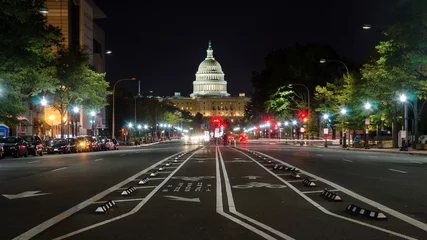 Photo sur Plexiglas Lieux américains WASHINGTON DC, USA - Vue sur la rue du Capitole des États-Unis