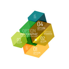 Hexagone infographic diagram templates