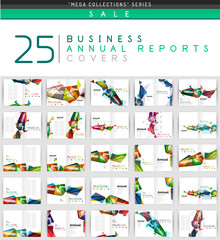 Mega collection of 25 business annual reports brochure cover templates