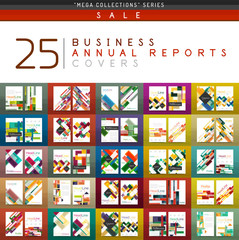 Mega collection of 25 business annual reports brochure cover templates