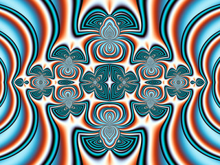 Abstract fractal background computer-generated image