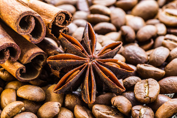 Coffee beans background. Coffee.