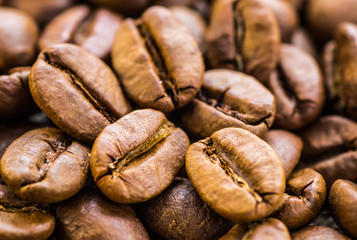 Coffee beans background. Coffee.