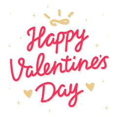 Postcard Valentine's Day. Vector illustration.