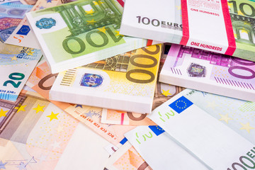 Euro Money. euro cash background. Euro Money Banknotes