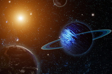Fototapeta premium uranus planet. including elements furnished by NASA.