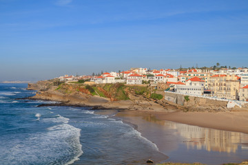 Fototapeta na wymiar Praia das Maçãs em Sintra Portugal