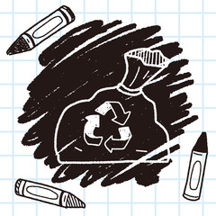 trash bag doodle