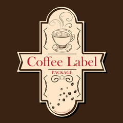 coffee drawing label coffee drawing label