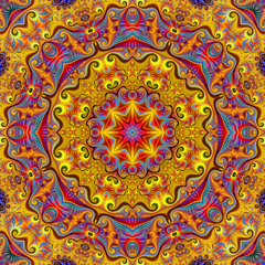 Abstract fractal background computer-generated image