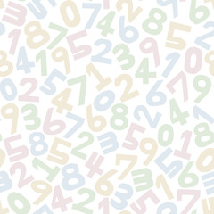 Seamless pattern numbers.数字のパターン