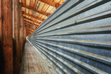 Naklejka premium Converging lines of perspective