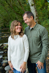 Happy Couple Along McKenzie River