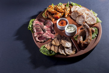 variety meats with sauce