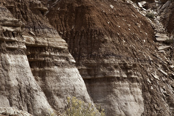 Weathered hill side for background