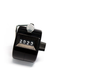 Counter on white background