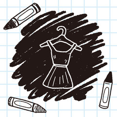 dress doodle drawing