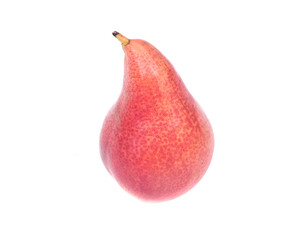 Organic bartlett pear isolated on white background