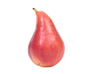 Organic bartlett pear isolated on white background