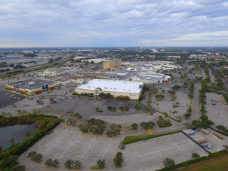 Aerial image shopping mall