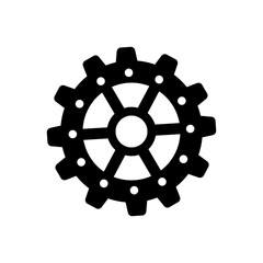gear cog wheel icon vector illustration graphic design