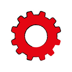 gear cog wheel icon vector illustration graphic design