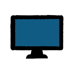 TV screen technology icon vector illustration graphic design