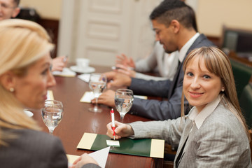 Business People Meeting Conference Discussion Corporate Concept