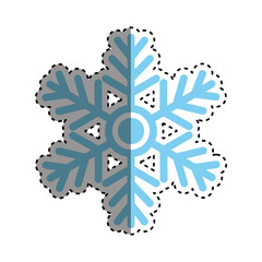 snowflake winter snow icon vector illustration graphic design