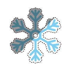 snowflake winter snow icon vector illustration graphic design