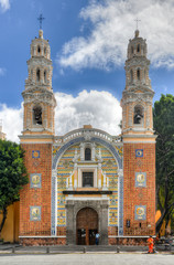 Fototapeta na wymiar The Sanctuary of Our Lady of Guadalupe - Puebla, Mexico